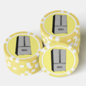 Afbeelding cartoon Franse deurkoelkast Poker Chips (Opstapeling)