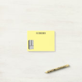 Afbeelding cartoon Franse deurkoelkast Post-it® Notes (Op bureau)