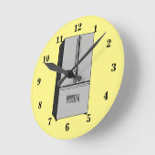 Afbeelding cartoon Franse deurkoelkast Ronde Klok (Hoek)