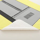 Afbeelding cartoon Franse deurkoelkast Sherpa Deken (3/4)