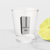 Afbeelding cartoon Franse deurkoelkast