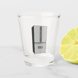 Afbeelding cartoon Franse deurkoelkast Shot Glas