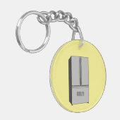Afbeelding cartoon Franse deurkoelkast Sleutelhanger (Voorkant Links)