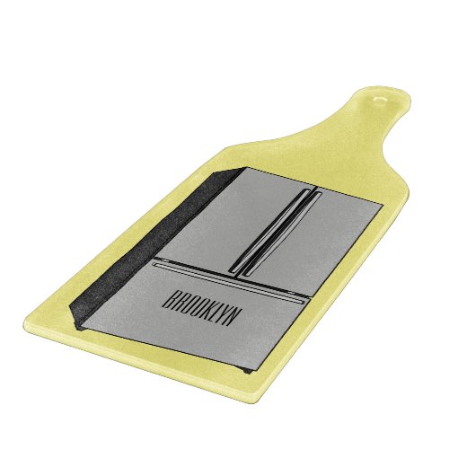 Afbeelding cartoon Franse deurkoelkast Snijplank (Hoek)