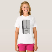 Afbeelding cartoon Franse deurkoelkast T-shirt (Voorkant volledig)