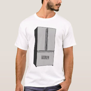 Afbeelding cartoon Franse deurkoelkast T-shirt