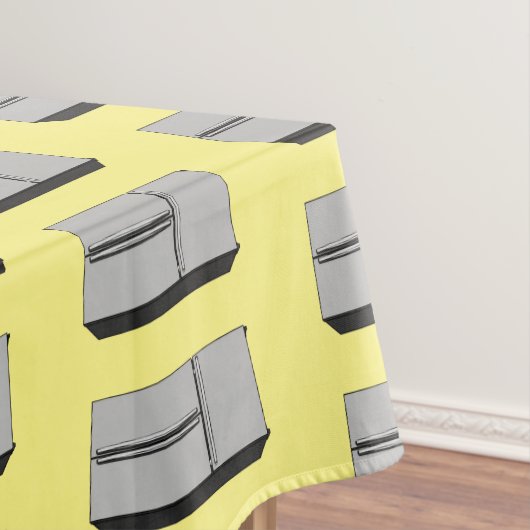 Afbeelding cartoon Franse deurkoelkast Tafelkleed (Voorbeeld)