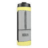 Afbeelding cartoon Franse deurkoelkast Thermosbeker (Voorkant)