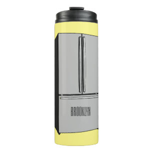 Afbeelding cartoon Franse deurkoelkast Thermosbeker