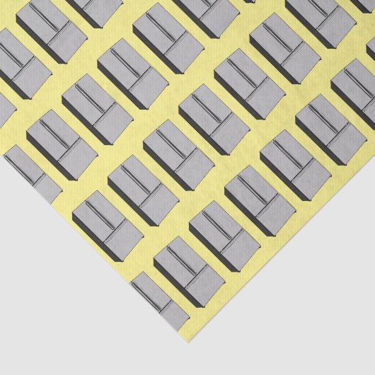 Afbeelding cartoon Franse deurkoelkast Tissuepapier (Detail)