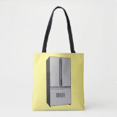 Afbeelding cartoon Franse deurkoelkast Tote Bag (Voorkant)