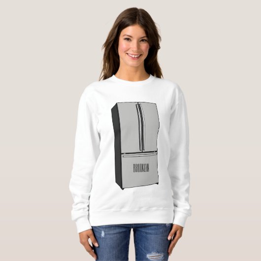 Afbeelding cartoon Franse deurkoelkast Trui (Voorkant volledig)