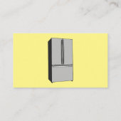 Afbeelding cartoon Franse deurkoelkast Visitekaartje (Achterkant)