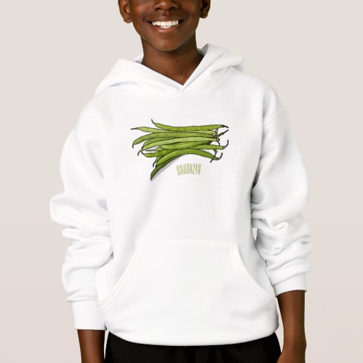 Afbeelding cartoon groene bonen (Voorkant)