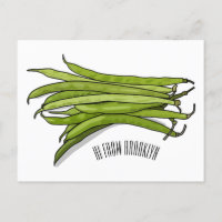 Afbeelding cartoon groene bonen