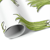 Afbeelding cartoon groene bonen cadeaupapier (Rol Hoek)