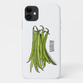 Afbeelding cartoon groene bonen Case-Mate iPhone case (Achterkant)