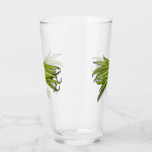 Afbeelding cartoon groene bonen glas (Links)