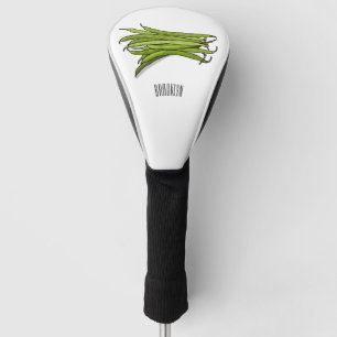 Afbeelding cartoon groene bonen golfheadcover