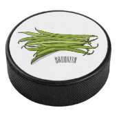 Afbeelding cartoon groene bonen hockey puck (3/4)