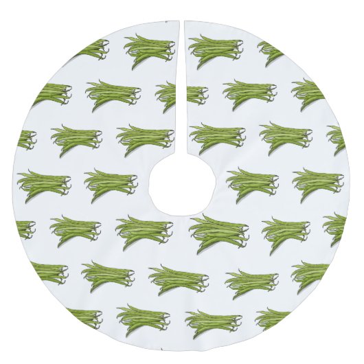 Afbeelding cartoon groene bonen kerstboom rok (Voorkant)