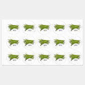 Afbeelding cartoon groene bonen labels (Vel)