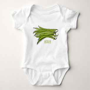Afbeelding cartoon groene bonen romper