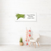 Afbeelding cartoon groene bonen spandoek (Insitu)