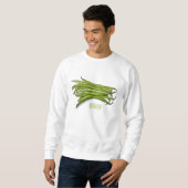 Afbeelding cartoon groene bonen trui (Voorkant volledig)