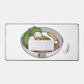 Afbeelding cartoon in onbelaste stand bureaumat (Keyboard & Muis)