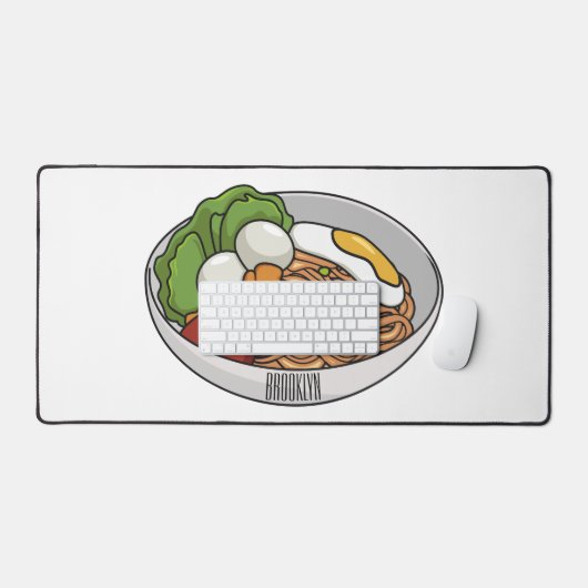 Afbeelding cartoon in onbelaste stand bureaumat (Keyboard & Muis)