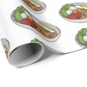 Afbeelding cartoon in onbelaste stand cadeaupapier (Rol Hoek)