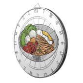 Afbeelding cartoon in onbelaste stand dartbord (Voorkant Rechts)