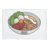 Afbeelding cartoon in onbelaste stand kussensloop (Voorkant)