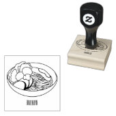 Afbeelding cartoon in onbelaste stand rubberstempel (Gestempeld)