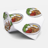 Afbeelding cartoon in onbelaste stand stropdas (Opgerold)