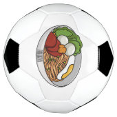 Afbeelding cartoon in onbelaste stand voetbal (Gedraaid)