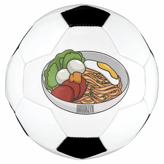 Afbeelding cartoon in onbelaste stand voetbal (Voorkant)
