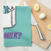 Afbeelding cartoon melkkoelkast nodig theedoek (Quarter Fold)