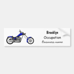 Afbeelding cartoon motorfiets bumpersticker