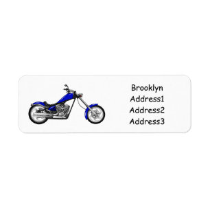 Afbeelding cartoon motorfiets etiket