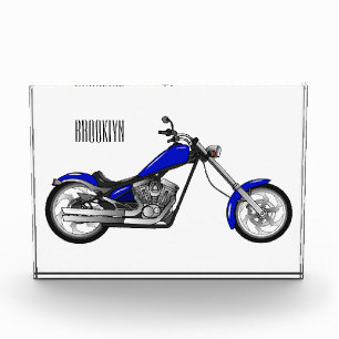 Afbeelding cartoon motorfiets fotoblokken