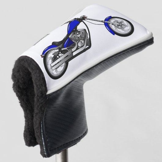 Afbeelding cartoon motorfiets golfheadcover (3/4 voorkant)