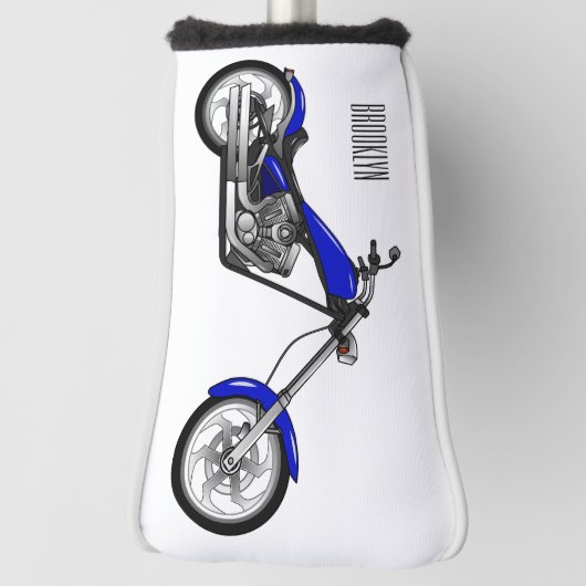 Afbeelding cartoon motorfiets golfheadcover (Draai 90)