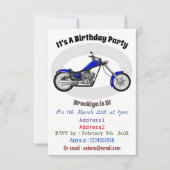 Afbeelding cartoon motorfiets kaart (Voorkant)