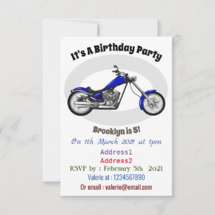 Afbeelding cartoon motorfiets kaart