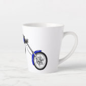 Afbeelding cartoon motorfiets latte mok (Rechts)