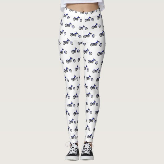 Afbeelding cartoon motorfiets leggings (Voorkant)