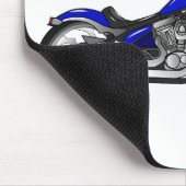 Afbeelding cartoon motorfiets muismat (Hoek)