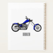 Afbeelding cartoon motorfiets planner (Achterkant)